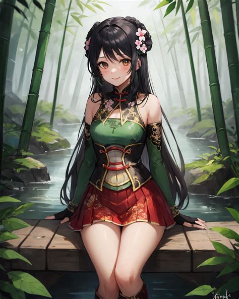 Ai Art Lora Model Guan Yinping Dynasty Warriors Pixai