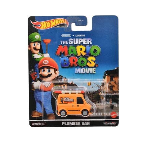 Carrinho Hot Wheels Premium The Super Mario Bros Movie Plumber Van DMC55 Submarino