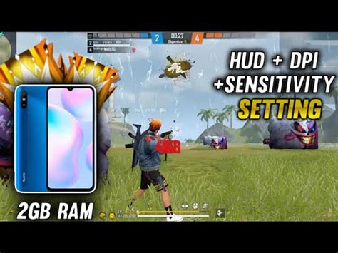 2GB RAM BEST NEW OPEN SETTING FOR FREE FIRE HUD MAX DPI