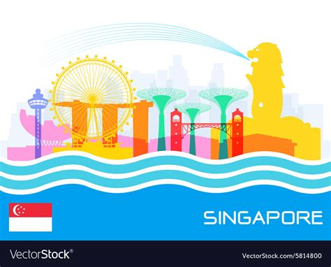 Singapore Royalty Free Vector Image Vectorstock