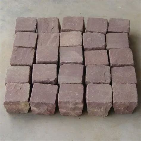 Natural Autumn Brown Sandstone Cobbles For Hardscaping Cut To Size At