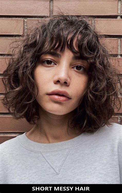 Short Messy Hair Ideas To Try In Short Hair With Bangs Messy