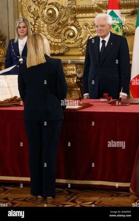 Rome Italy Nd Oct Rome Oath At The Quirinale Of The New