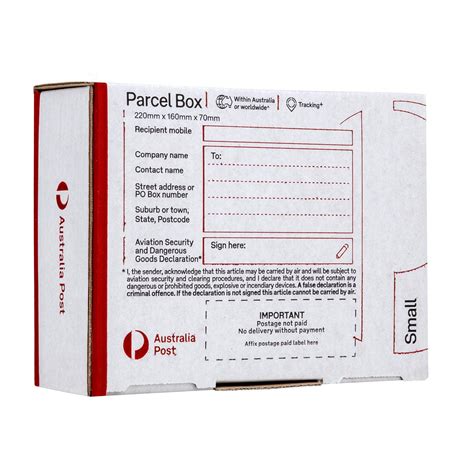 Parcel Box Small 220 X 160 X 70mm 20 Pack Mailing Boxes