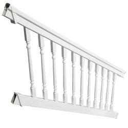 Fypon QuickRail Premium 36 X 6 White Stair Rail Kit With Colonial