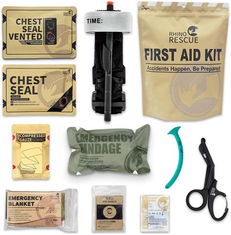 RHINO RESCUE Kit de trauma táctico de emergencia primeros auxilios para