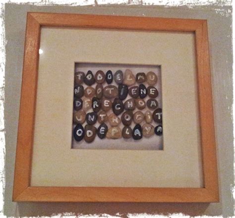 DIY: Cuadro con piedras - HANDBOX