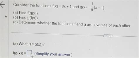 Solved Given Fx∣x∣ And Gxx214 Find The Following