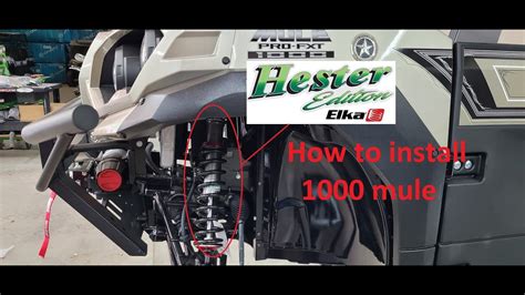 How To Install Hester Edition Elka Shocks On Your 2024 Mule Pro 1000