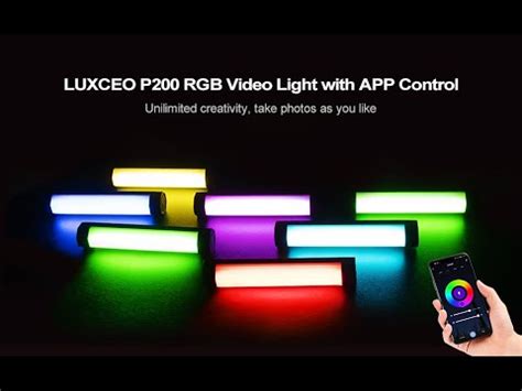 Luxceo P Ip Waterproof Rgb Tube Built In Battery Magnet With App