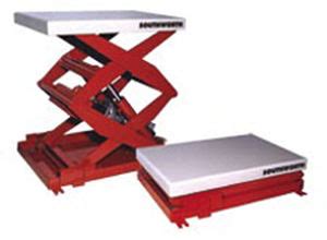 Double Scissor Lift Table LS Series SOUTHWORTH Hydraulic Stationary