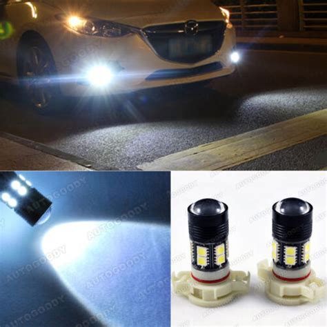 X High Power White Led Fog Light Bulbs Drl Lamp H Psx W