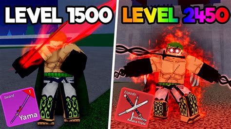 UPEI DO LEVEL 1500 AO 2450 SENDO O ZORO DE RAÇA V4 TTK DESPERTADA E