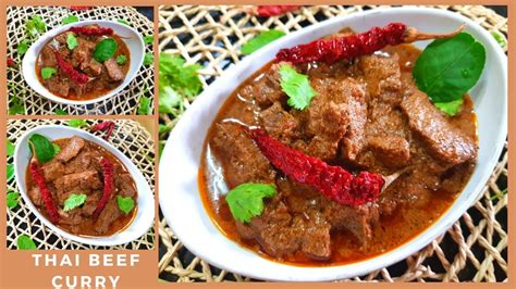 Thai Beef Curry Recipe Thai Beef Curry With Coconut Milk Beef Curry Thai Style Youtube