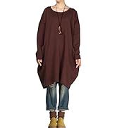 Vogstyle Damen Herbst Baumwolle Leinen Voller Vorderer Knopf Blouse