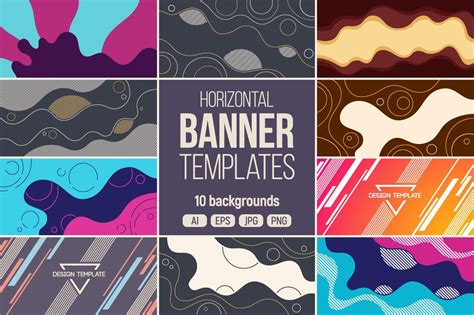 Abstract Backgrounds, Banners Collection Graphic by AVK graphics ...