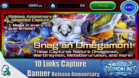 Digimon Links Global 10 Capture Links Banner Release Anniversary