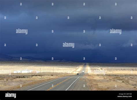 Highway, 95, Nevada, USA, United States, America, road, straight, long ...