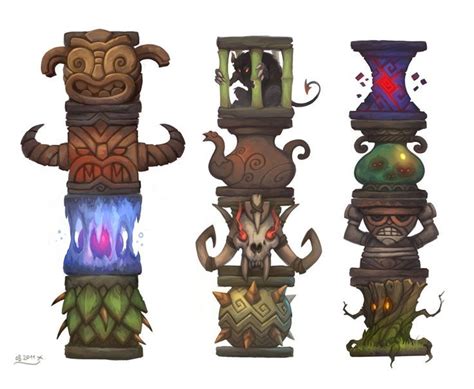 Resultado De Imagen De Totem Concept Art Environment Props Environment