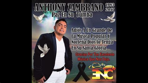 Anthony Zambrano Cantante Insolito Profanaron La Tumba Del Cantante Anthony Zambrano Rudduck