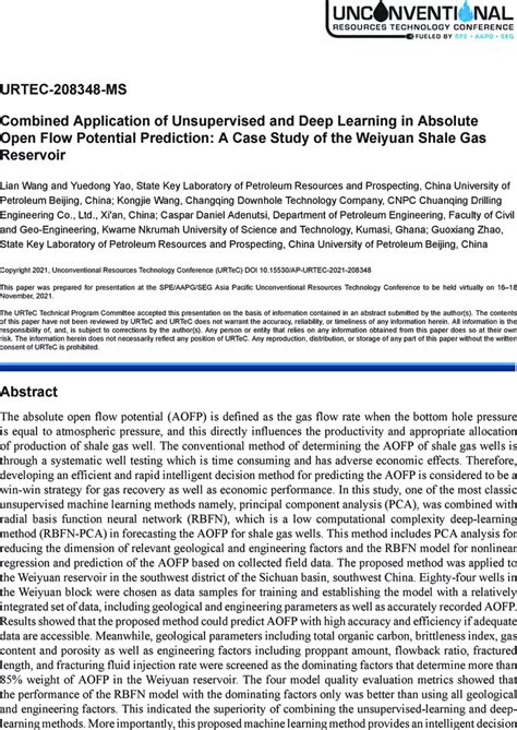 Aapg Datapages Archives Combined Application Of Unsupervised And Deep