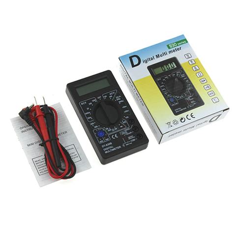 Mini Multimètre Numérique Portable Lcd Dt 830b Pour Voltmètre Ammètre