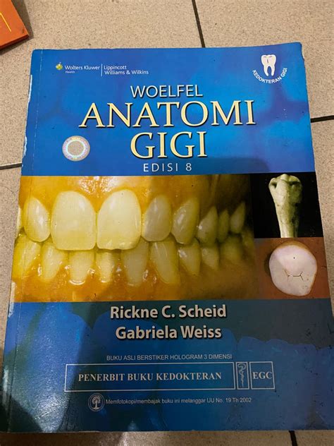 Anatomi Gigi Woelfel 8 Free Ongkir Books Stationery Textbooks On