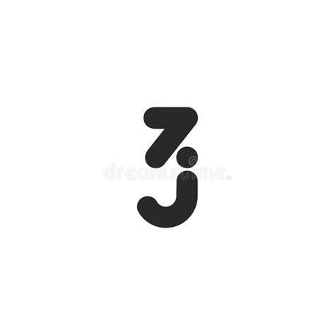 Letras Del Alfabeto Iniciales Logotipo De Monograma Zj Jz Z Y J Ilustración Del Vector