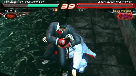 【psp 철권 6】카즈야 미시마헤이하치 버전 아케이드 모드│tekken 6psp Kazuya Mishima