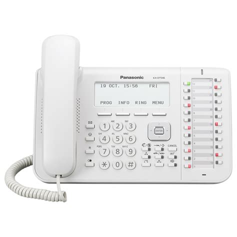 White Wired KX DT546 Panasonic Digital Phone Model Name Number KX