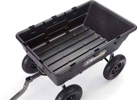 Gorilla Carts GOR10 16 Super Heavy Duty Poly Dump Cart 1 500 Pound