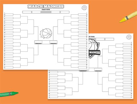 Printable March Madness Bracket For Basketball Fans Kids Activities Blog