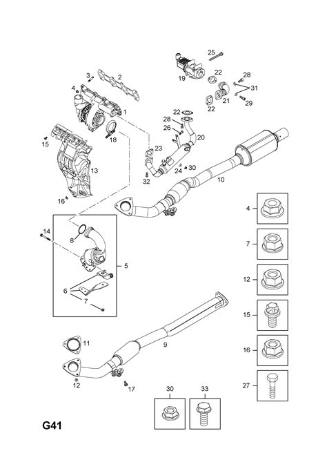 Opel Zafira B Exhaust Manifold Catalytic Converter And Front Pipe