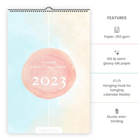 2023 Family Wall Calendar A3 Size Family Planner and Schedule - Etsy