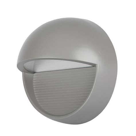 Baliza Led Escalera W Cuerpo Gris Redondo Vt Gr Ilumina Tu