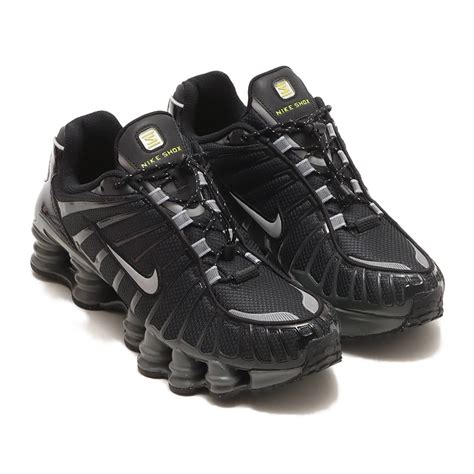 NIKE WMNS SHOX TL BLACK METALLIC SILVER IRON GREY 23HO I