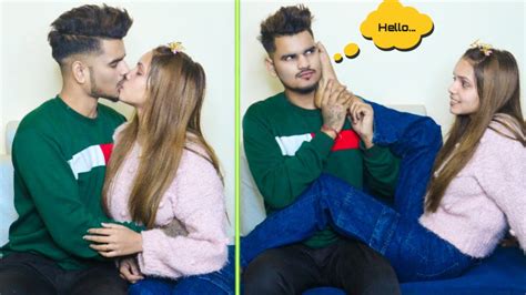 Say Hello📱 Prank On My So Much Cute Girlfriend Real Kissing Prank Gone Romantic Ansh