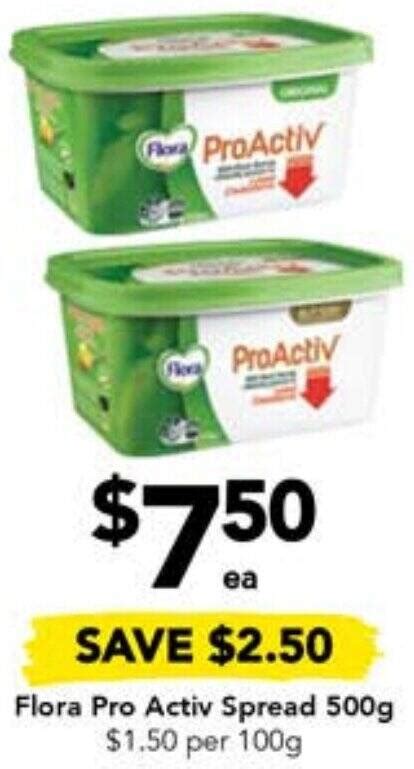 Flora Pro Activ Spread G Offer At Drakes