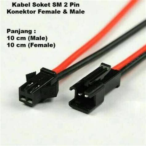 Jual Kabel Soket Cowok Cewek Male Female Panjang 10 Cm Kota Medan