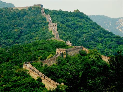 Chinese Workers Break Through Great Wall Of China