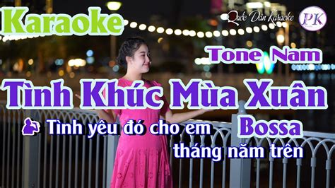 Karaoke T Nh Kh C M A Xu N Version Bossa Nova Tone Nam G Tp