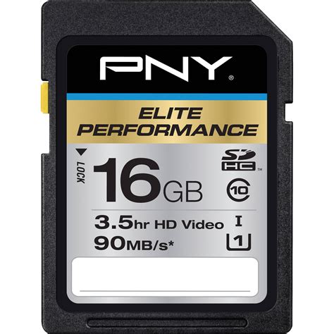 PNY Technologies 16GB Elite Performance SDHC Class P SDH16U1H GE