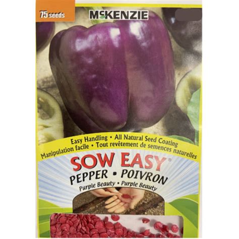 Mckenzie Sow Easy Seeds Pepper Purple Beauty Scotts Nursery Ltd