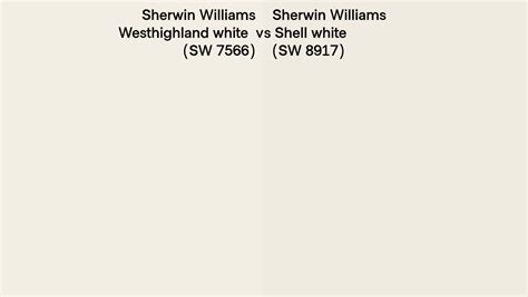 Sherwin Williams Westhighland White Vs Shell White Side By Side Comparison