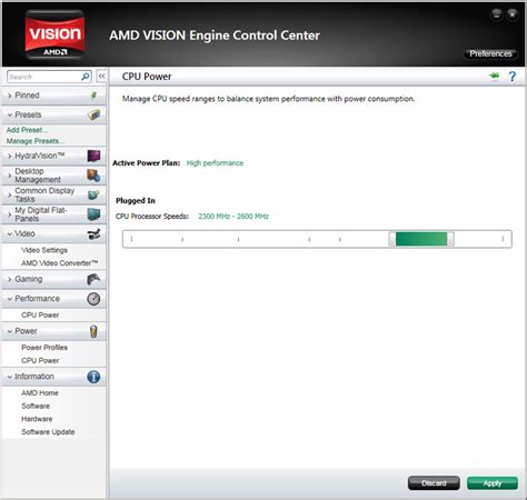 AMD A6-3650 APU review - AMD VISION Engine Control Center