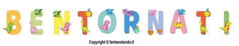 Accoglienza Striscione Di Benvenuto Con I Dinosauri Fantavolando