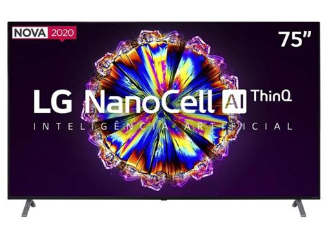 Smart TV Nano Cristal 75 LG ThinQ AI 4K HDR 75NANO90SNA O Melhor