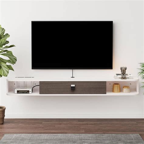 Bixiaomei Floating Tv Unit Wall Mounted Tv Cabinet Floating