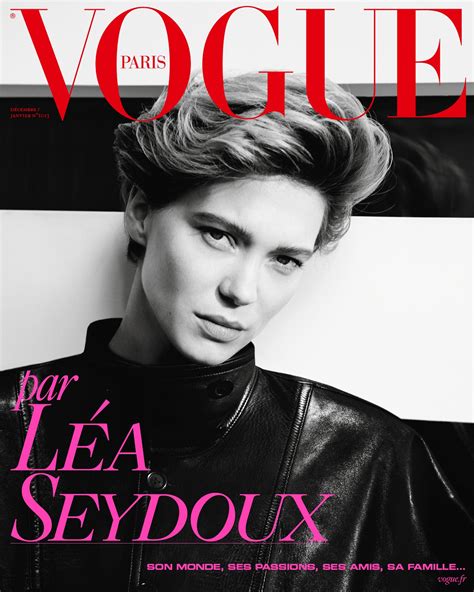 Léa Seydoux Invitée Dhonneur Du Numéro De Noël 2020 De Vogue Paris