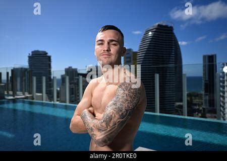 Australian Boxer Sam Goodman Poses For A Photograph During A Press